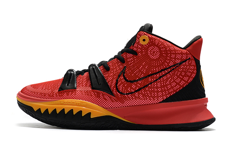 2020 Men Nike Kyrie Irving VII Red Black Yellow Shoes